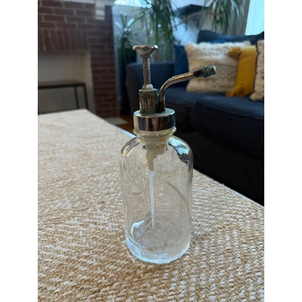 Glass pump soap dispenser